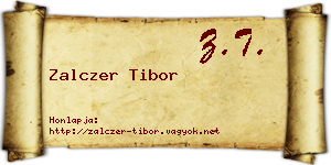 Zalczer Tibor névjegykártya